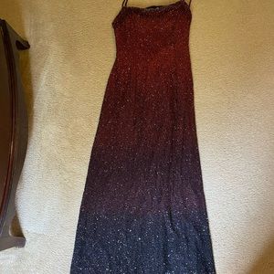Black / Red Sequin Dress